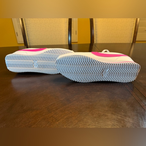 New Nike Cortez Leather White Pink Sneaker Shoes Size US 7Y - Picture 12 of 13